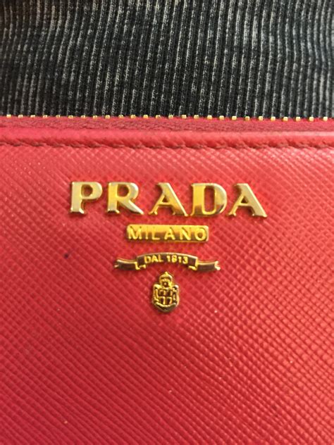 wallet fake prada|authentic prada logo.